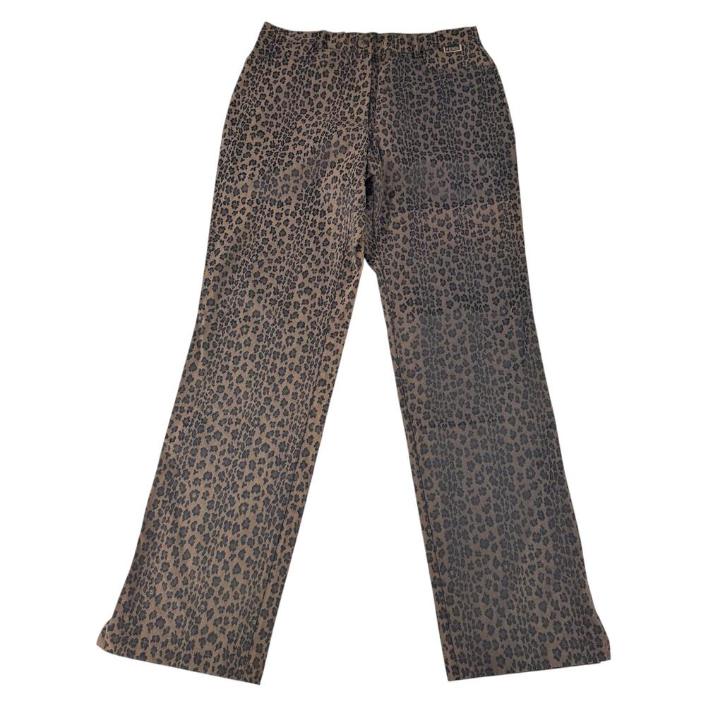 Fendi Vintage Leopard Print Pant